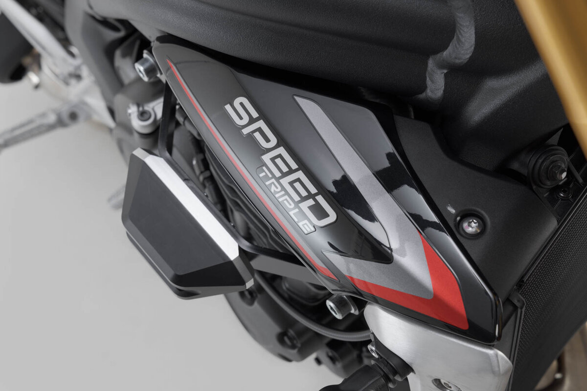 Kit crash pad SW-Motech nero per Triumph Speed Triple 1200 RR /RS