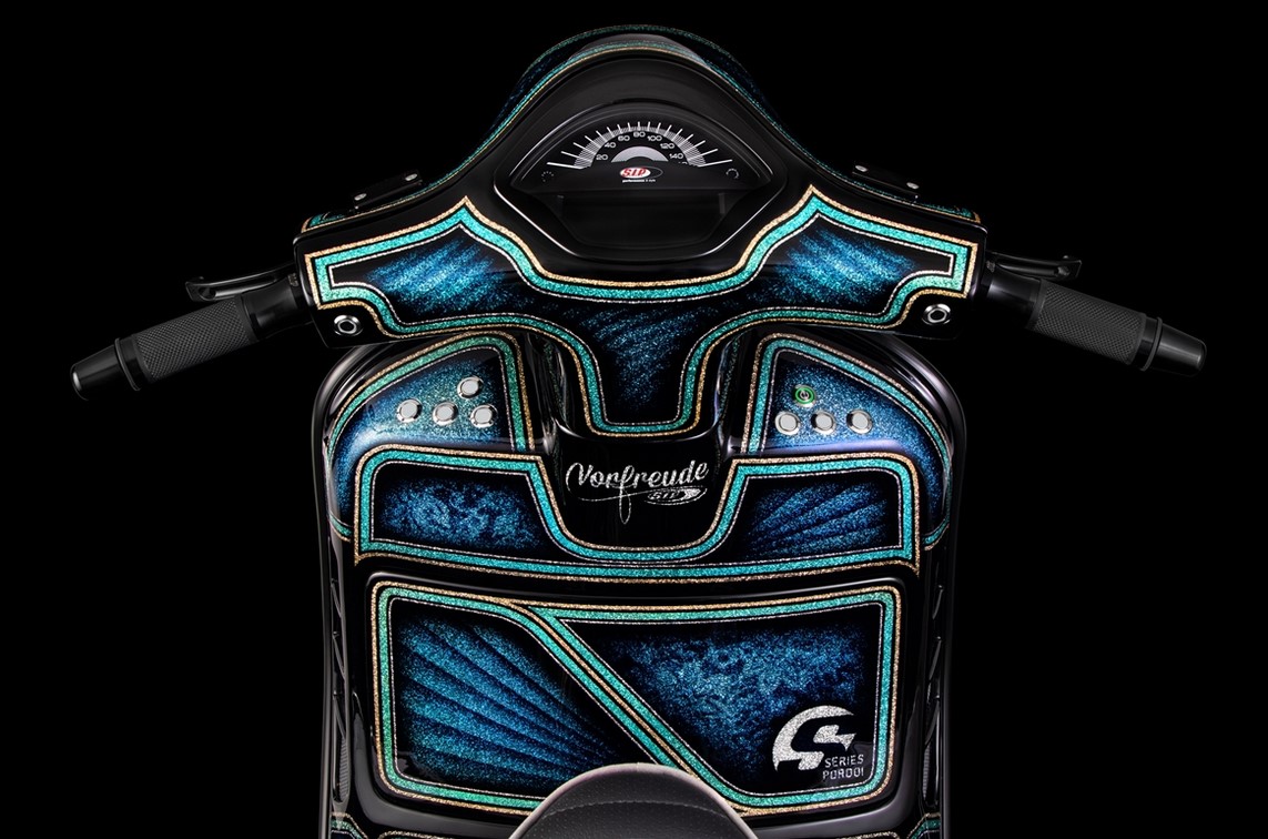 Contagiri / tachimetro per Vespa GTS/GTS Super 300cc FL ('14-), carbon-look
