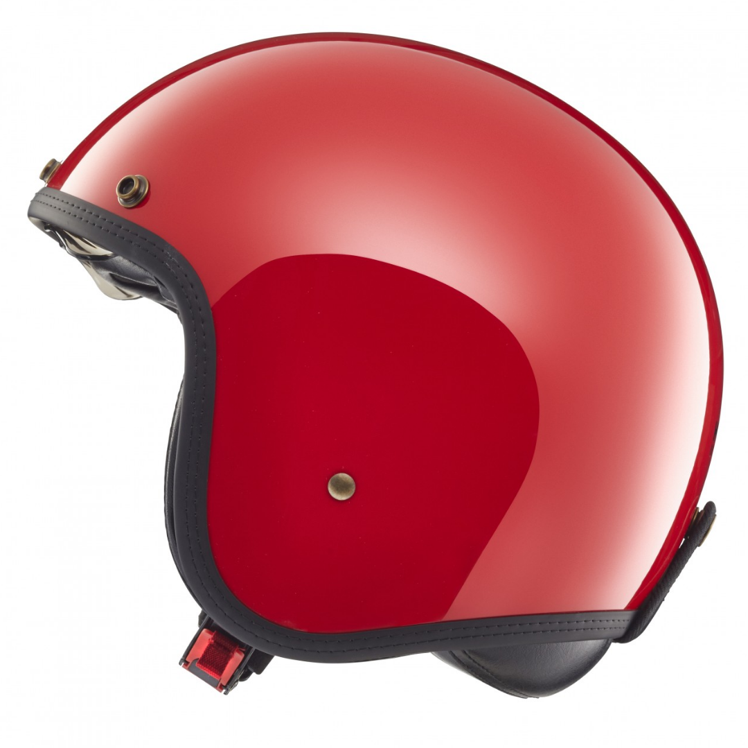 Casco jet Helmo Milano, Audace, rosso lucido