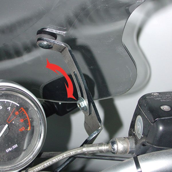 Parabrezza sportivo a inclinazione variabile per BMW R 1150 R (99-06), trasparente
