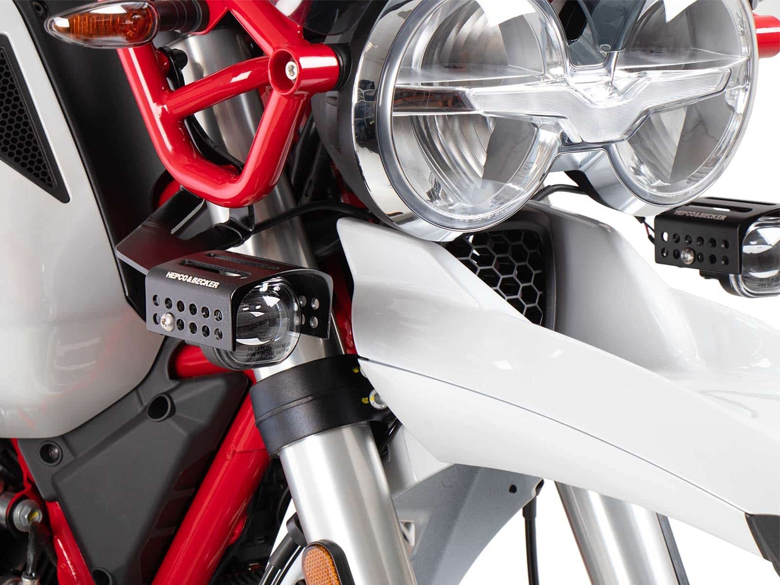 Faro ausiliario per Moto Guzzi V85 TT Hepco & Becker