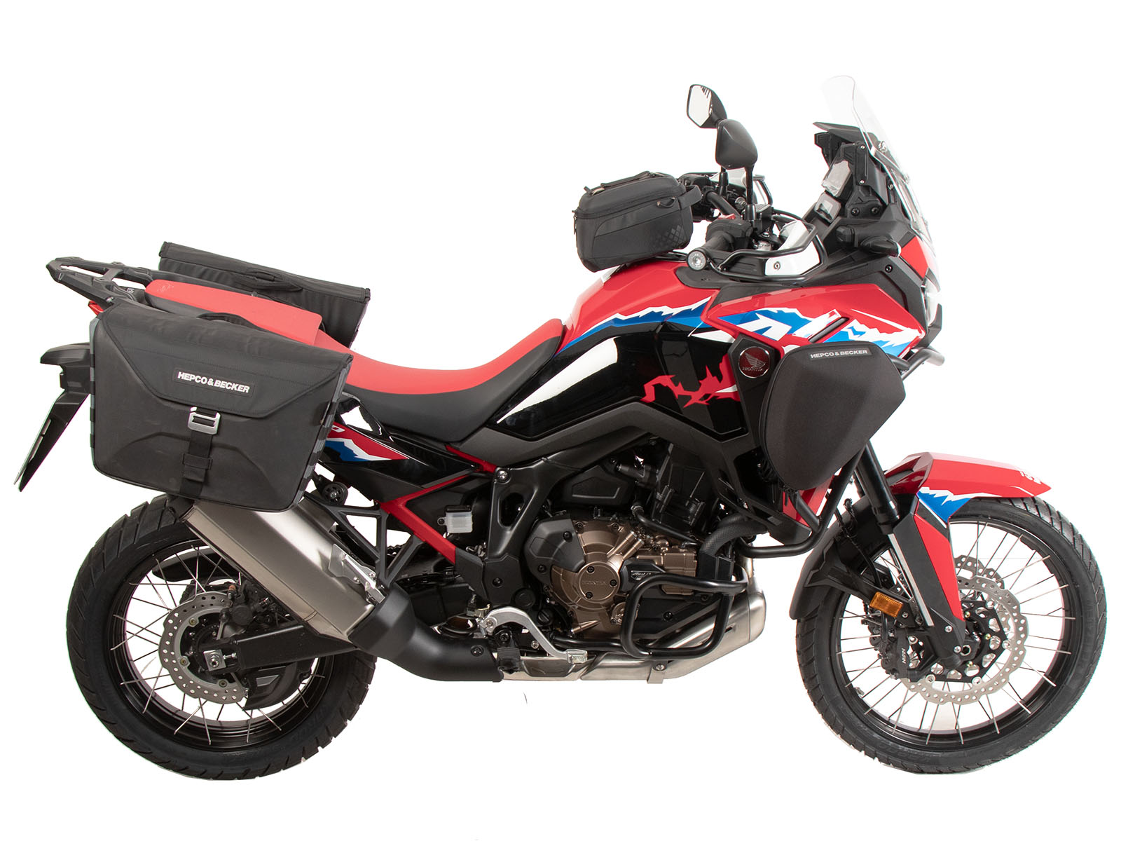 Portapacchi laterale C-Bow nero per Honda CRF 1100 L Africa Twin (24-) Hepco & Becker