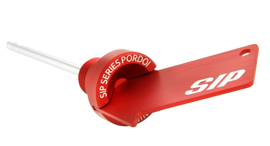 Vite riempimento olio olio motore per Vespa GTS/​GTS Super/​GTV 300cc HPE, rosso opaco