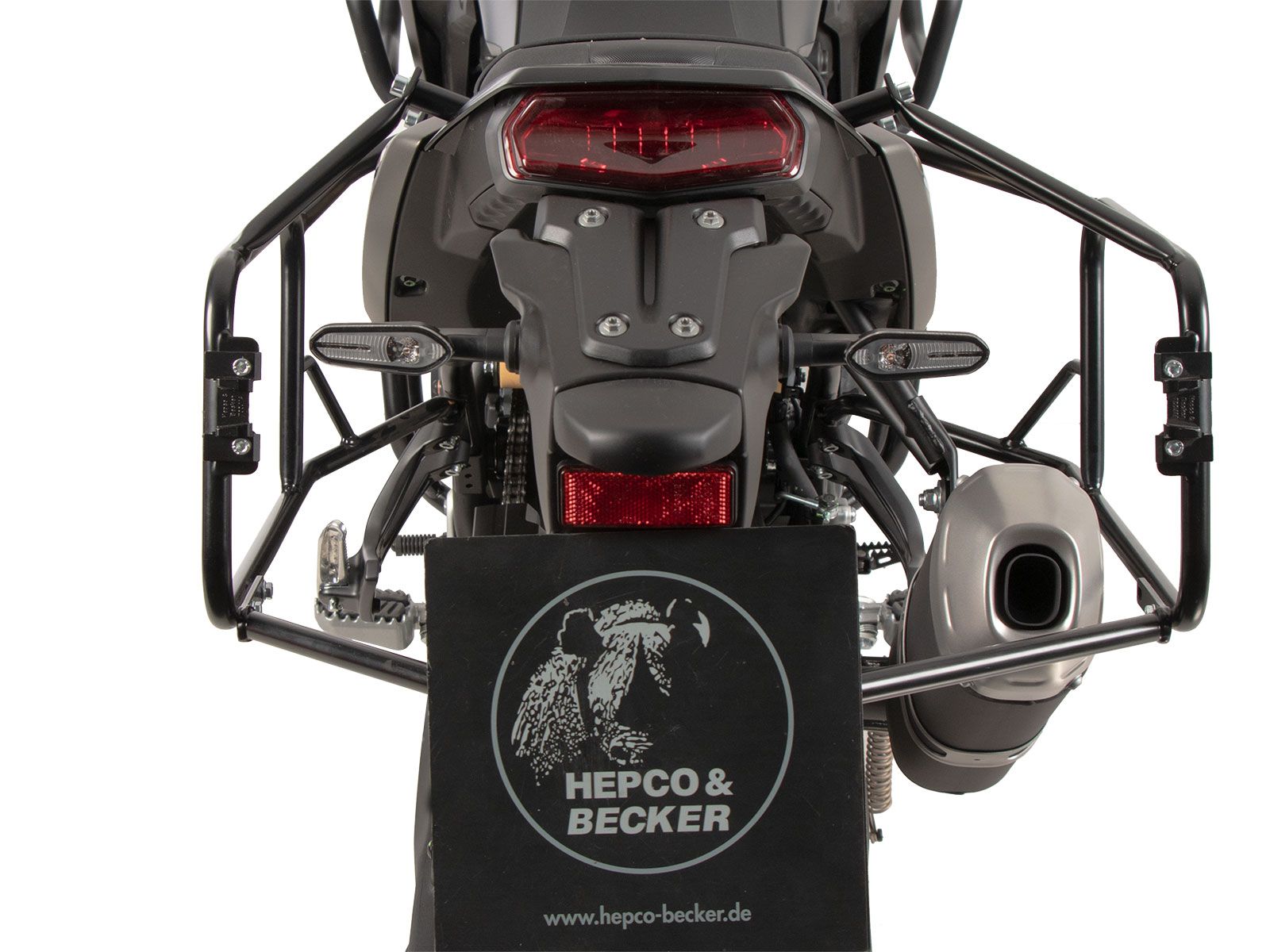 Portavaligie laterale fisso nero per Yamaha Ténéré 700 (25-) Hepco & Becker