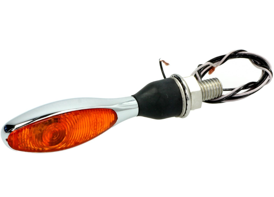 Indicatore Kellermann, Micro 1000 alogeno, acciaio, alogeno, HR/HL, 12 V, 6 W, cromo lucido, M8x20