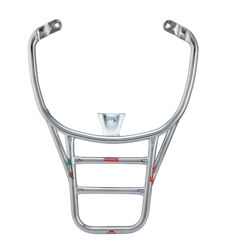 Portapacchi posteriore per Vespa Primavera /Sprint /Elettrica 50-150ccm, cromato
