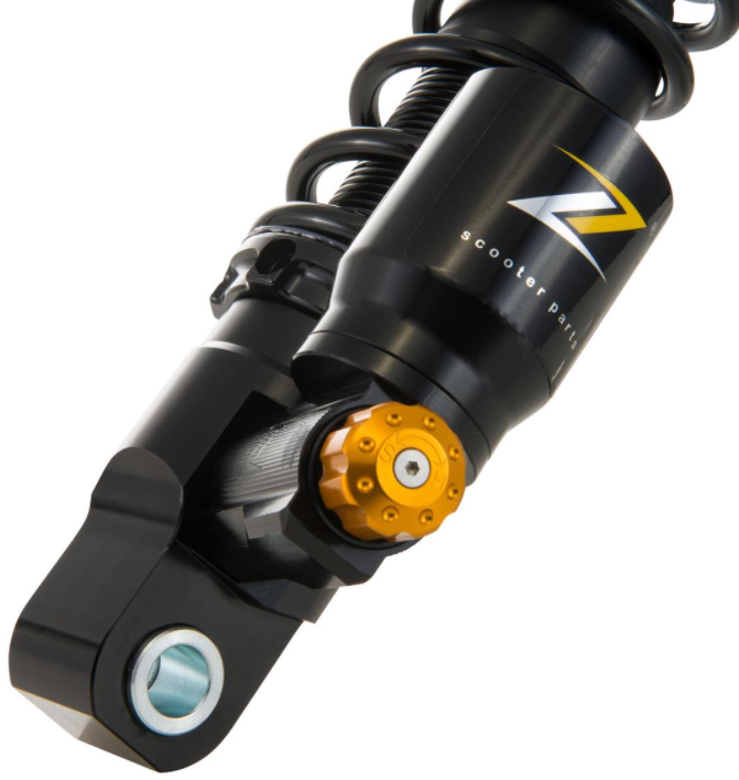 Ammortizzatore "Black Edition", anteriore per Vespa Primavera/Sprint 50 -150cc 2T/4T AC, nero