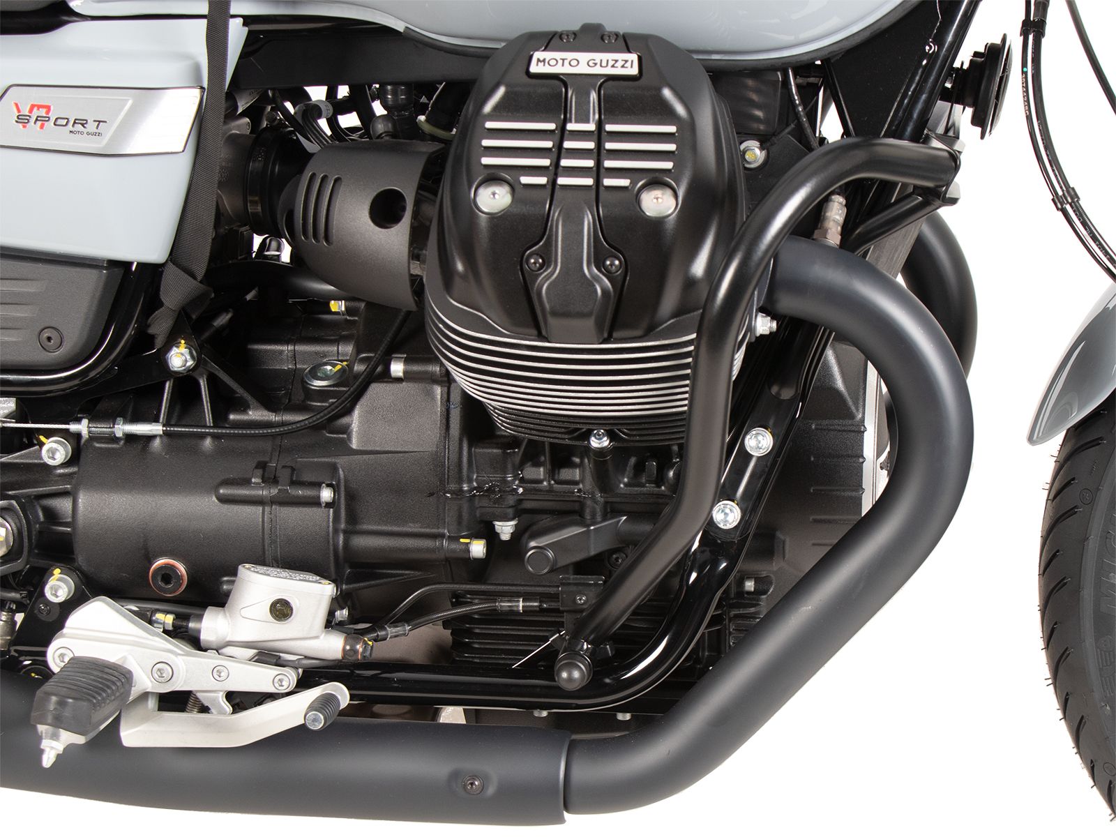Para motore nero per Moto Guzzi V7 850 Special (25-) Hepco & Becker