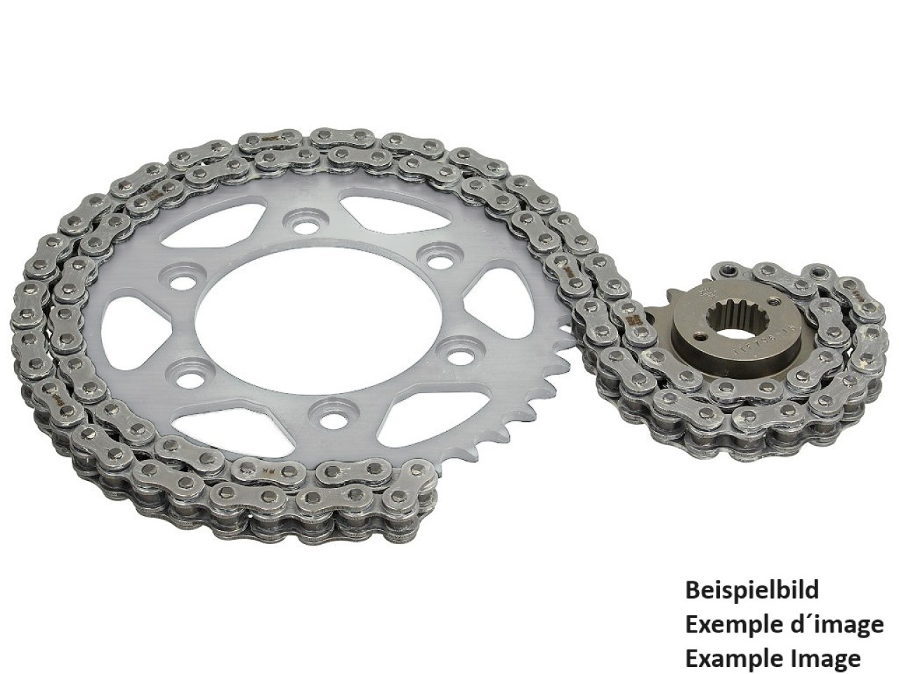 Set di catene Tsubaki Alpha-2 XRS, passo: 530/108, rapporto di trasmissione: 16/42