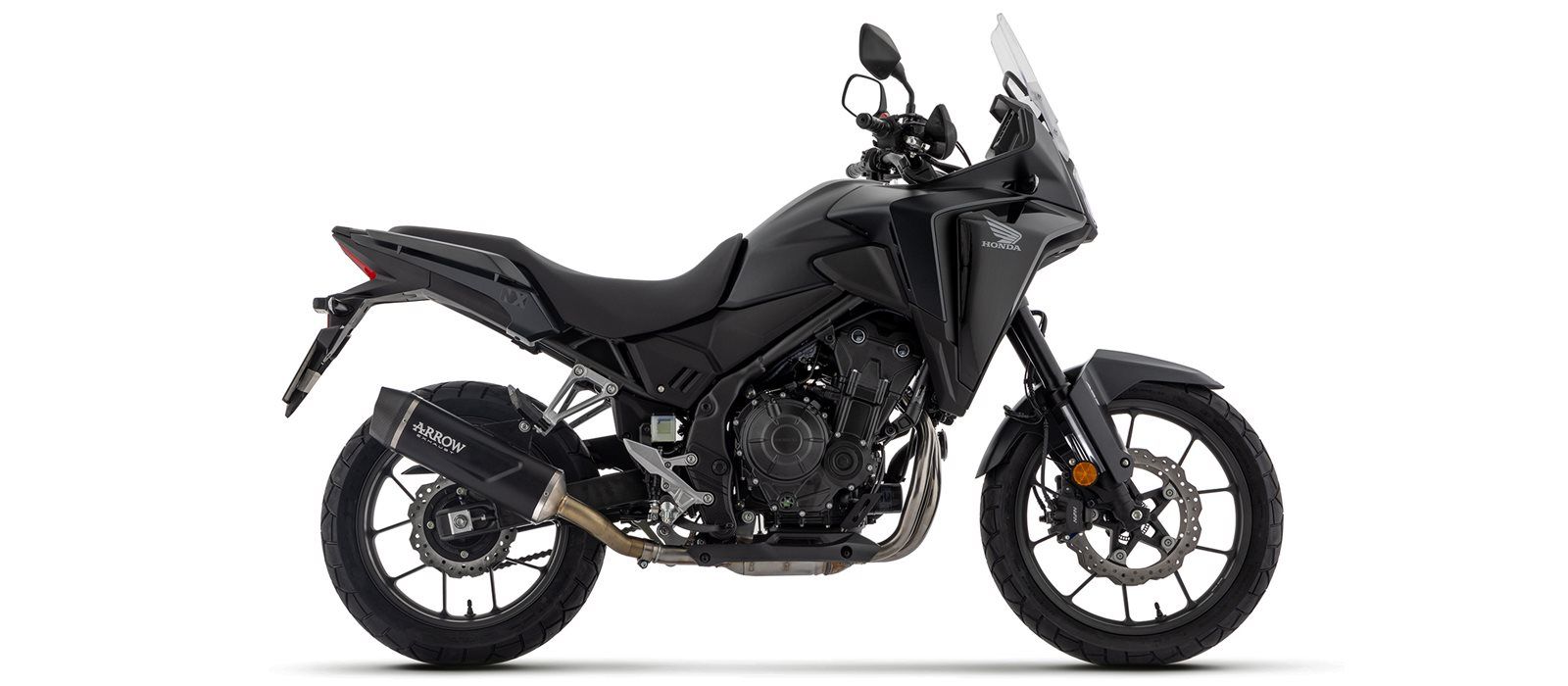 Scarico ARROW INDY RACE EVO Alluminio nero per Honda NX500 / CB500 Hornet (24-)