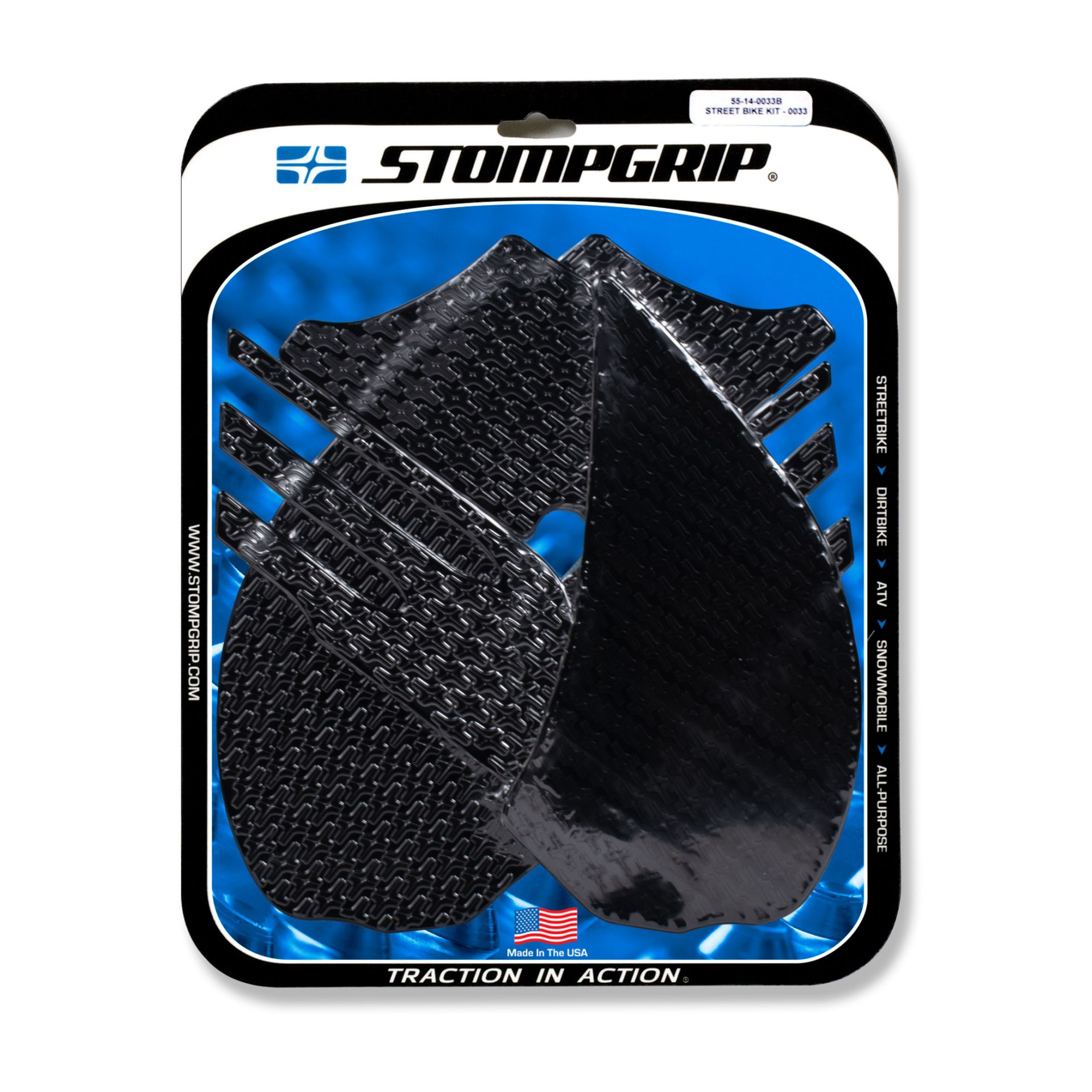 Stompgrip nero Volcano per Kawasaki ZZR 1400 (2006-2011)