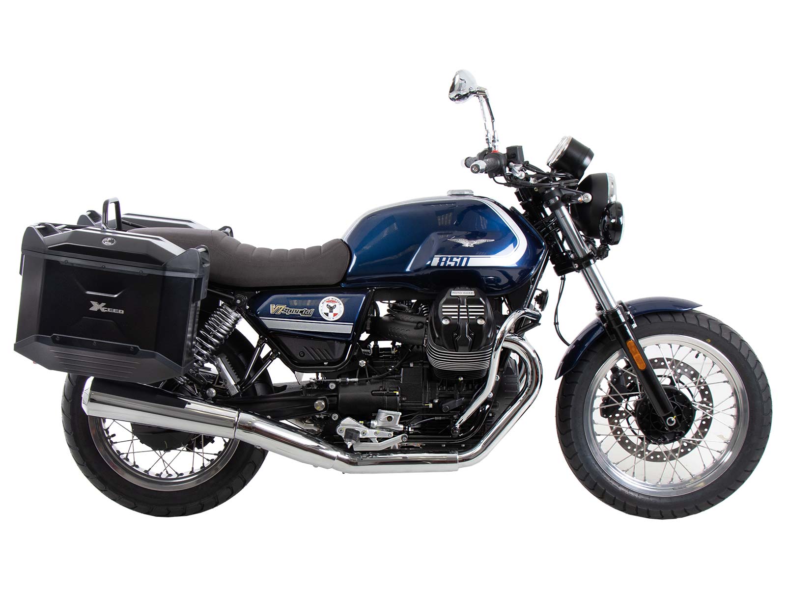 Portapacchi nero per Moto Guzzi V7 Special/Stone/Centenario (21-24) Hepco & Becker