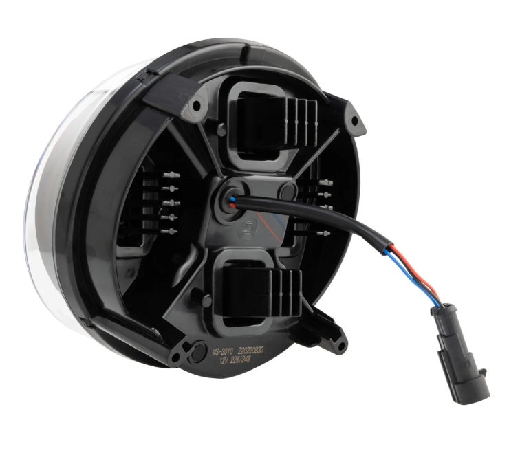 Faro ZELIONI Black Edition LED per Vespa GTS/GTS Super HPE 125-300 (19-22), nero/cromo
