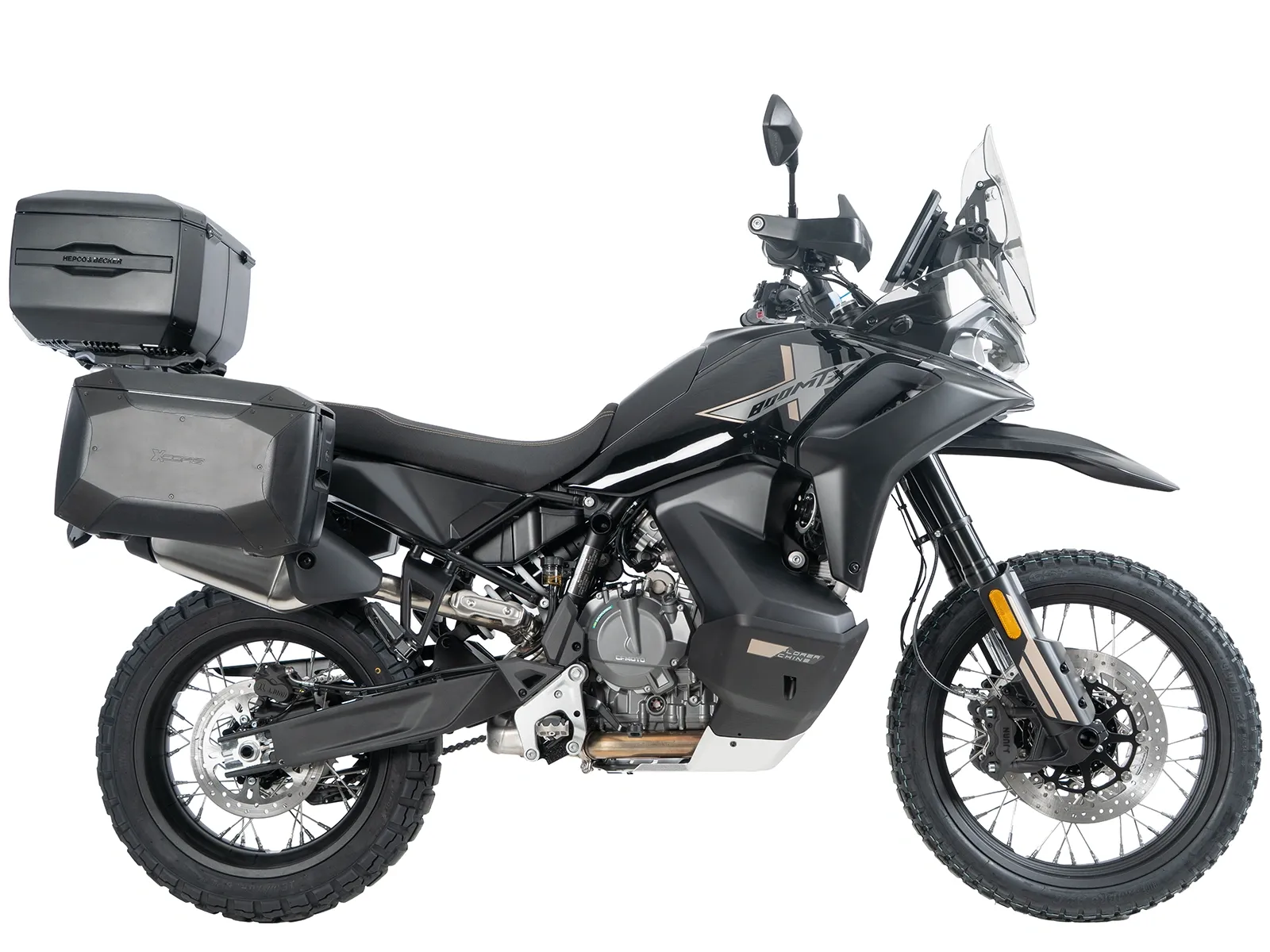 Baule Xcore 40 nero con cornice nera per Smartrack Hepco & Becker
