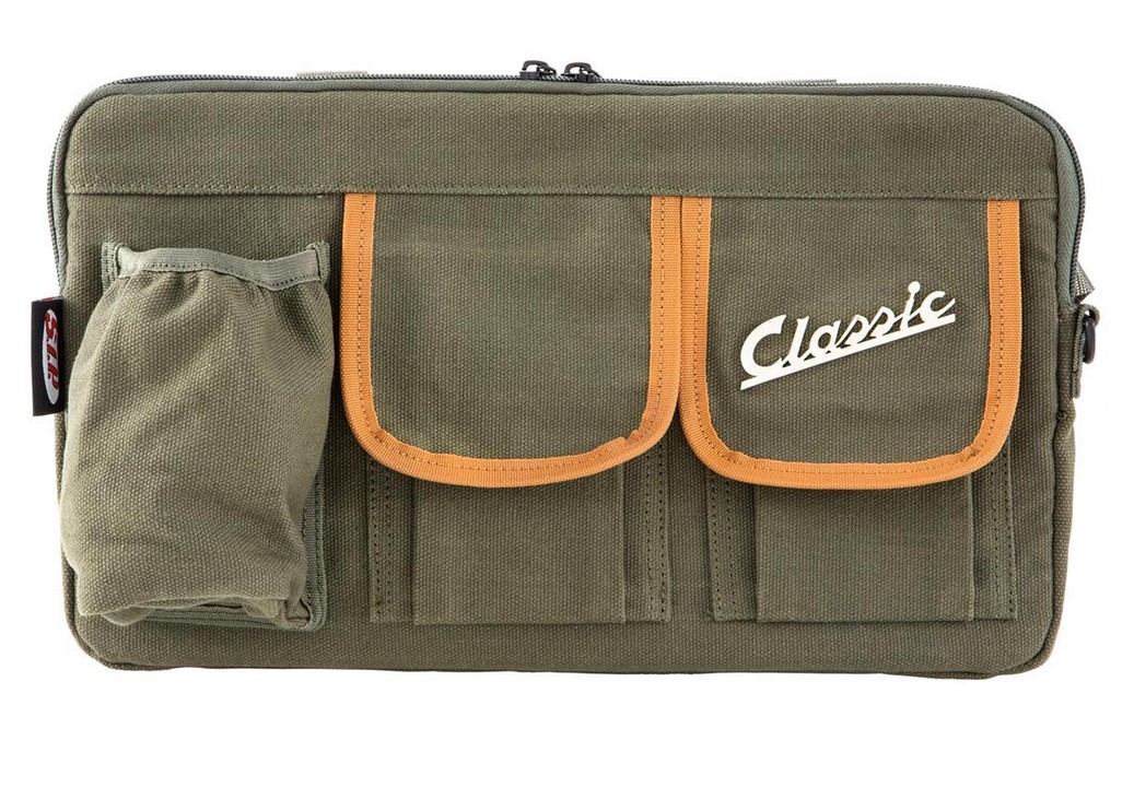 Borsa "Classic" per vano bagagli/portaoggetti Vespa - oliva, tela