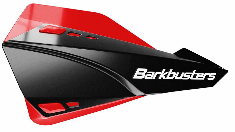 Barkbusters Sabre set di paramani con attacco universale nero/rosso