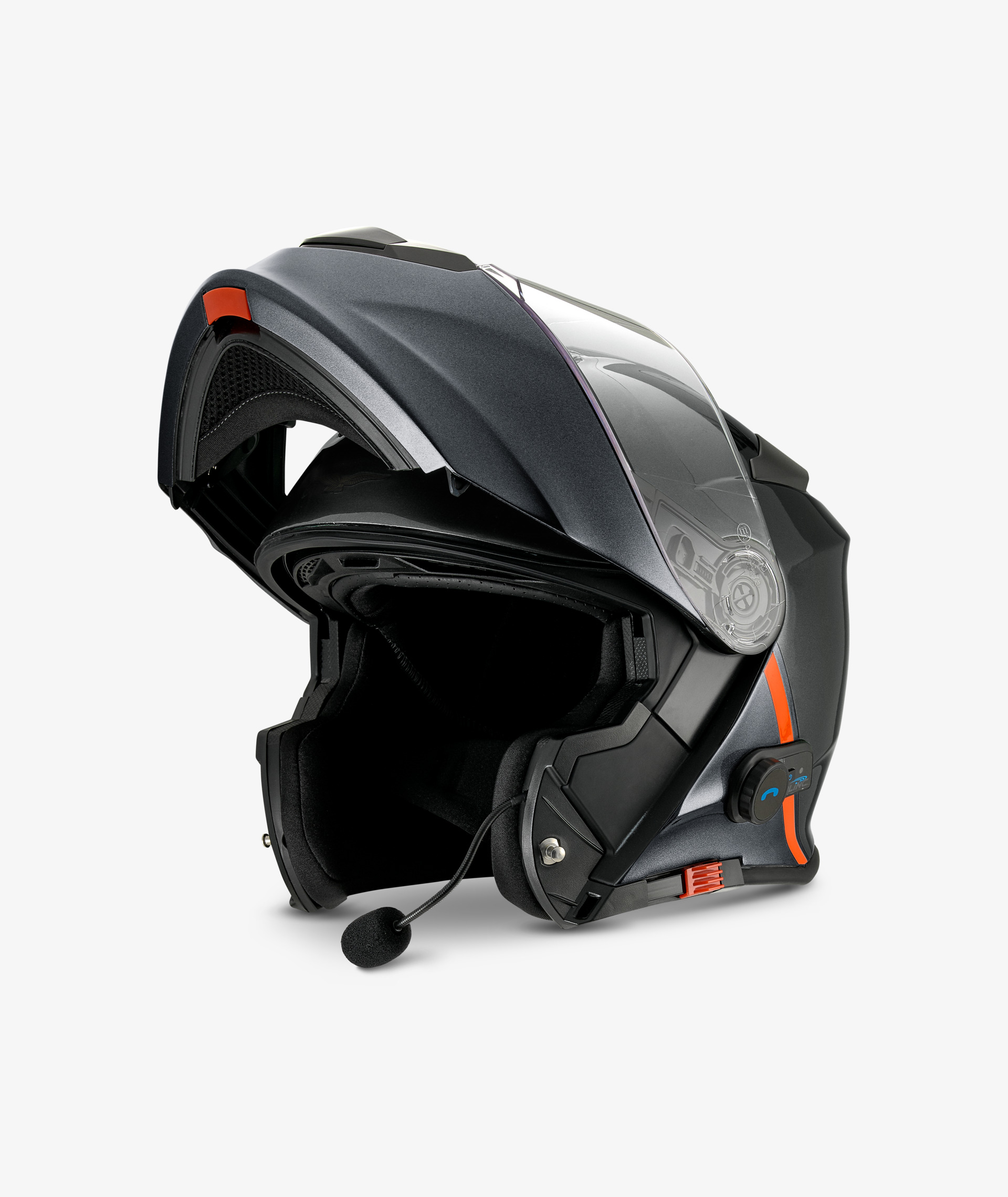 Casco Moto Guzzi "Modular BT" nero con Bluetooth