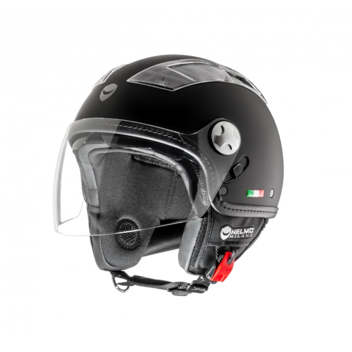 Helmo Milano Demi Jet, Turbine, nero opaco
