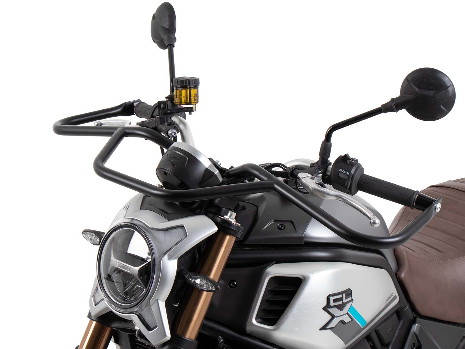 Barra di protezione anteriore nera per CF Moto 700 CL-X (22-24) Hepco & Becker