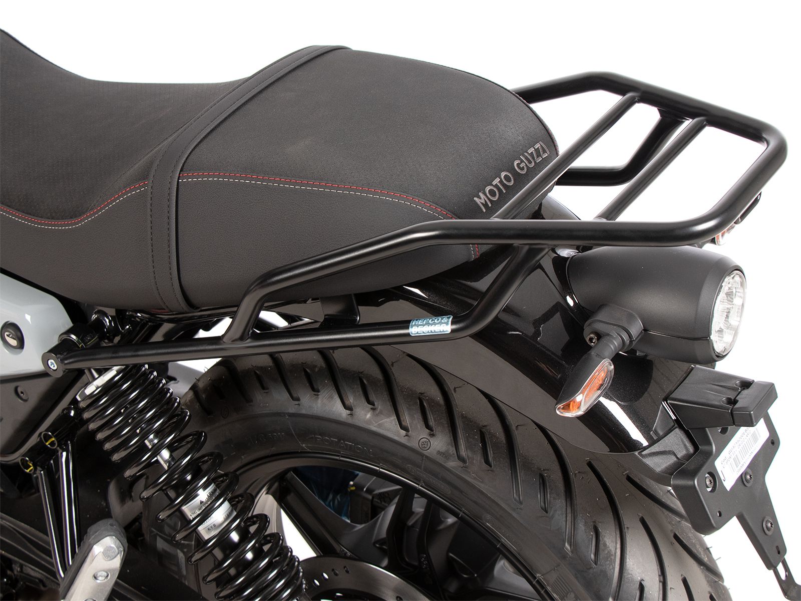 Portapacchi tubolare nero per Moto Guzzi V7 850 Sport (25-) Hepco & Becker
