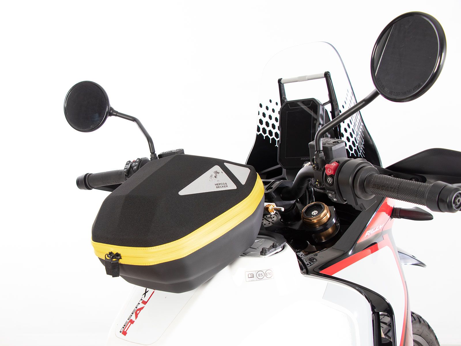 Anello serbatoio di base con blocco borsa serbatoio per Ducati DesertX (22-) Hepco & Becker