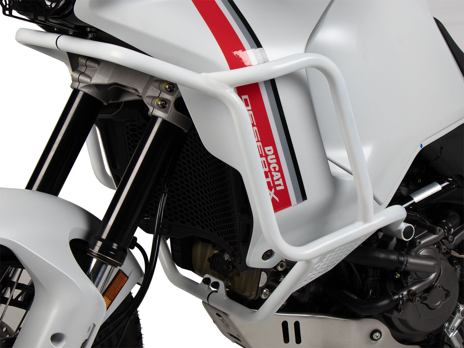 Paraserbatoio bianco per Ducati DesertX (22-) Hepco & Becker