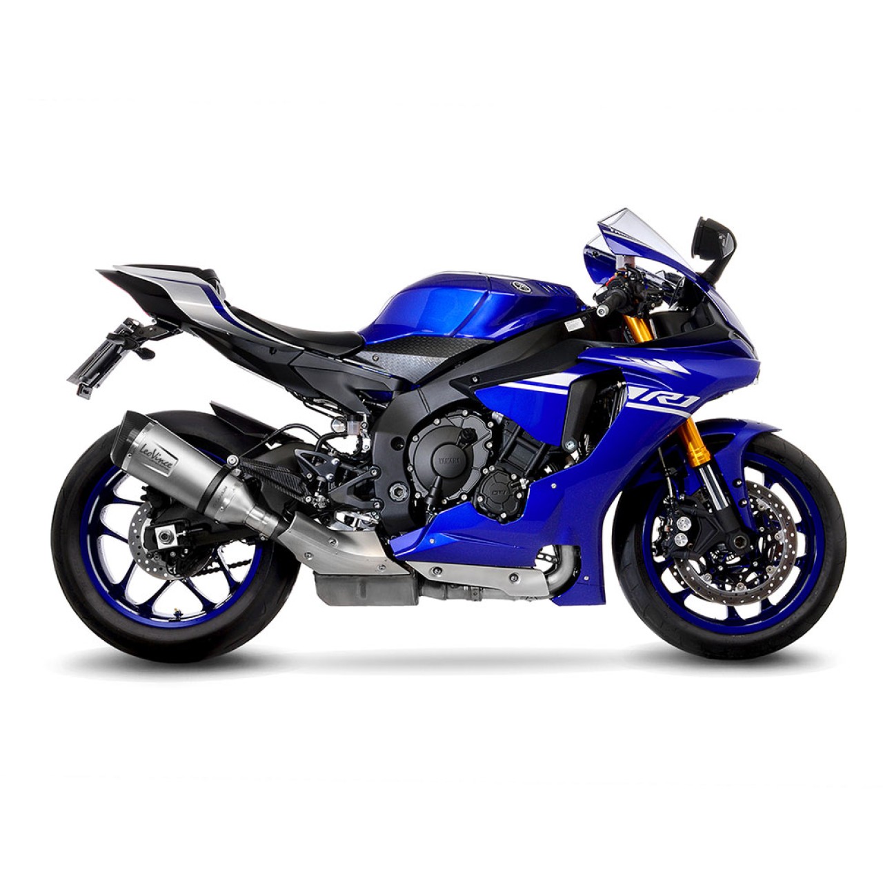 Sistema di scarico LeoVince Factory S per Yamaha YZF-R1 /M, titanio, slip on, Euro5, certificato E