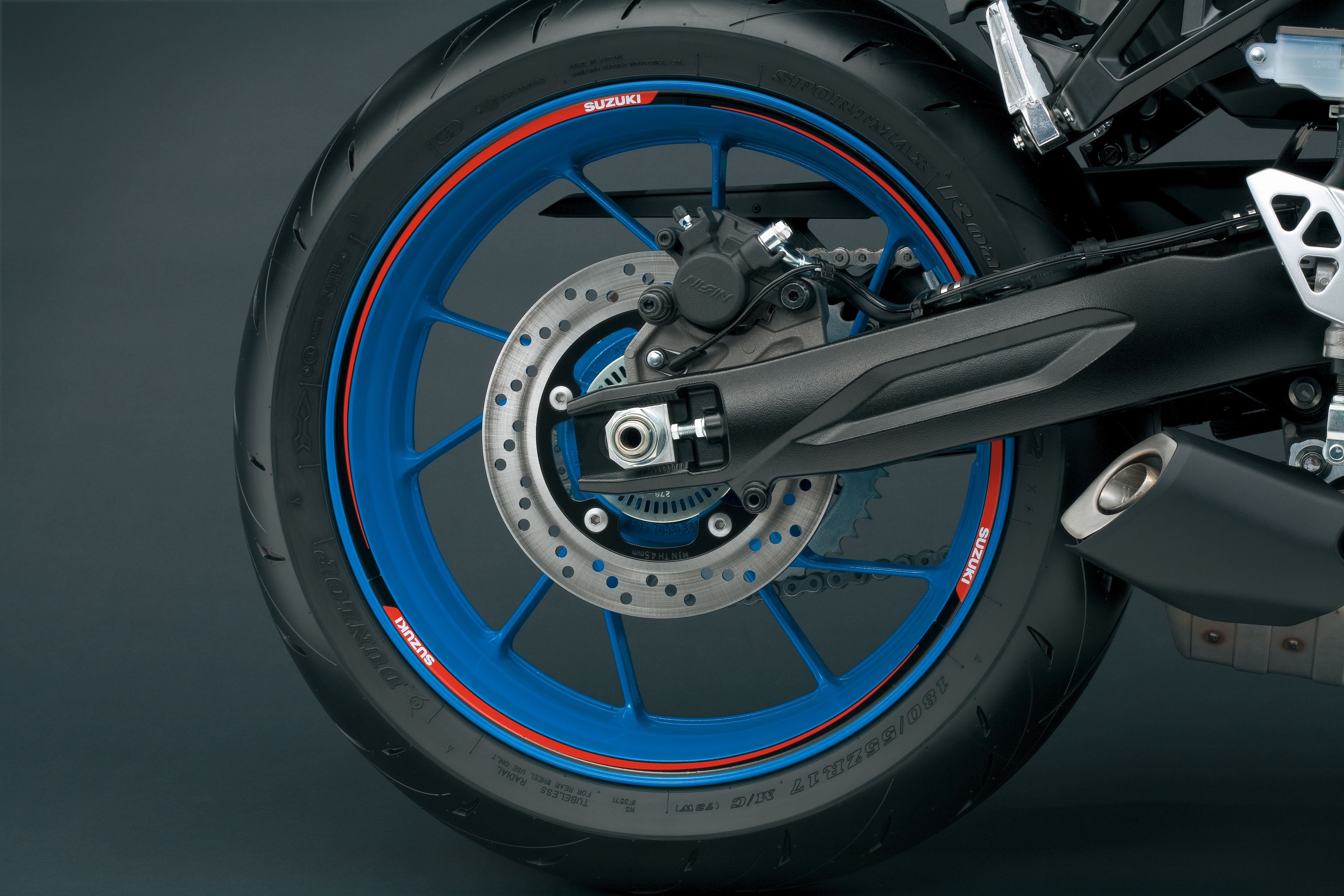 Adesivo per cerchioni (rosso/nero) Suzuki GSX-8S 2023- Accessori originali