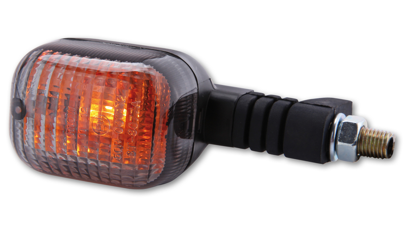 HIGHSIDER Smart Duc alloggiamento indicatore di direzione nero / lente grigio fumo (pezzo), anteriore destro