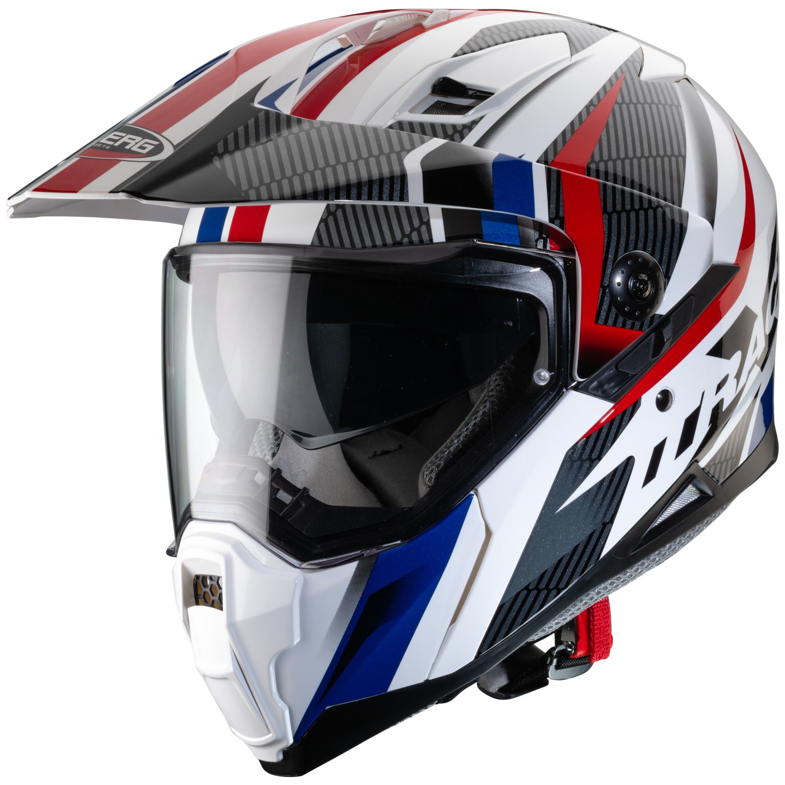 Caberg Casco Xtrace Savana, bianco/rosso-blu
