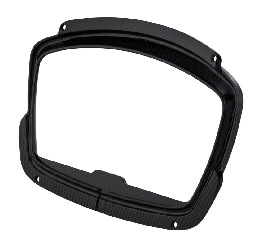 Anello decorativo tachimetro per Vespa GTS Supertech HPE 125/300 ('19-), nero lucido