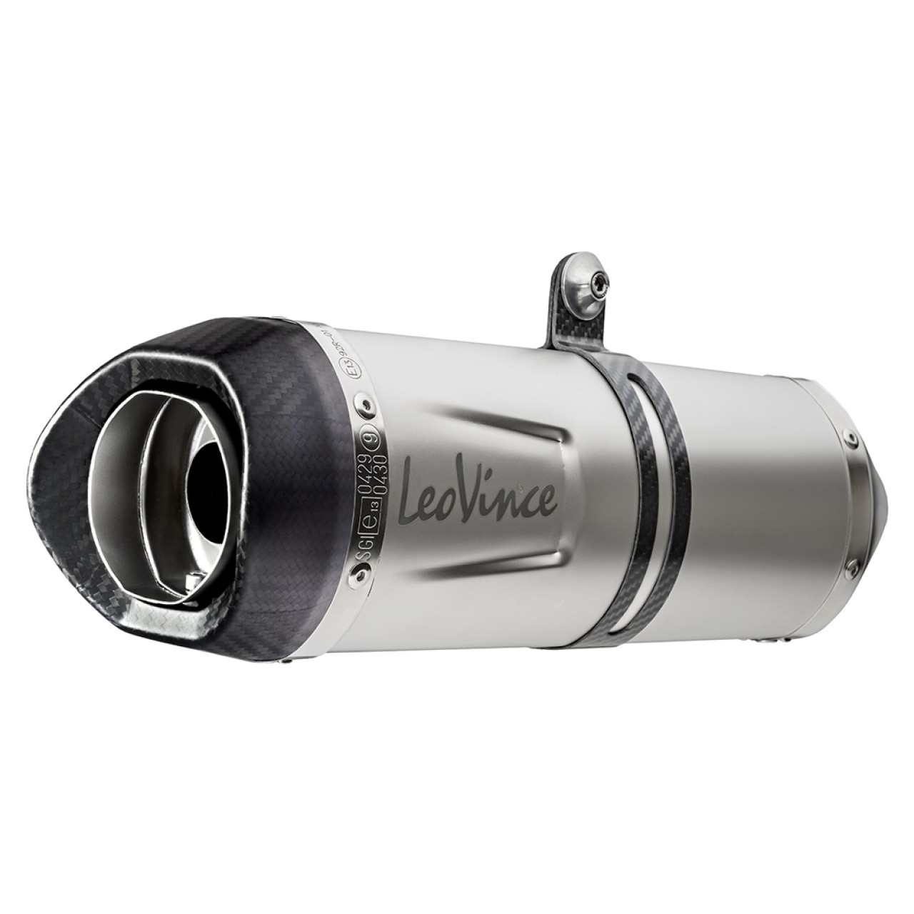 LeoVince sistema completo LV One Evo per Yamaha MT-07, acciaio inox argento, Euro5, certificato E
