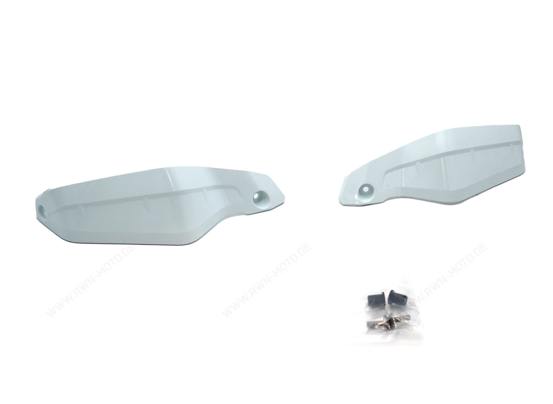 Protezioni per le mani bianche per XL 750 Transalp (23-)/E-Clutch (26-) e CRF1100L Africa Twin (20-)