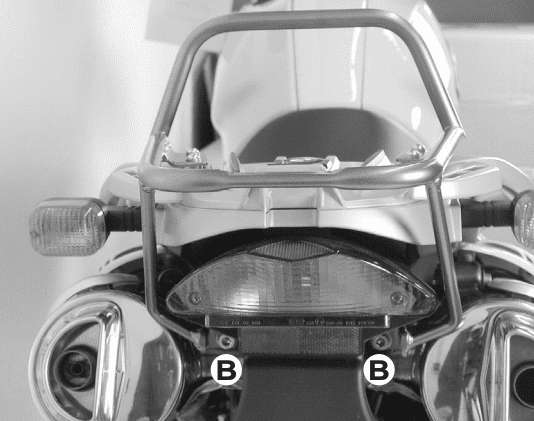 Portapacchi tubolare Portavaligie per BMW F 650 GS Dakar (04-07)/F 650 GS/G 650 GS (04-07)