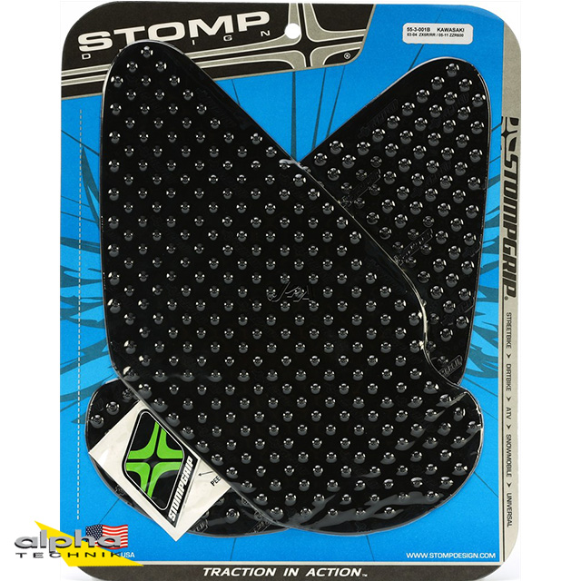 Stompgrip nero Volcano per Kawasaki ZX6R/RR