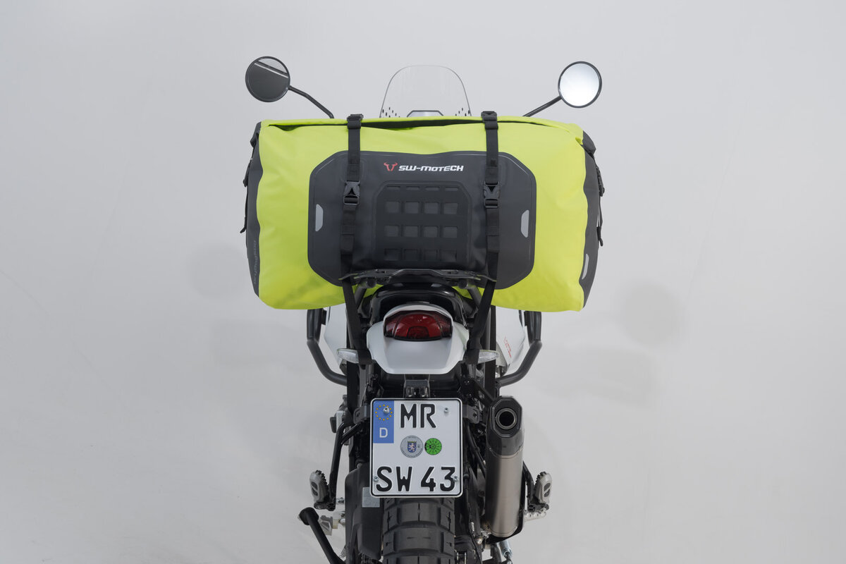 Borsa posteriore Drybag 600 per Moto Guzzi V100 Mandello /S, giallo / grigio - SW Motech