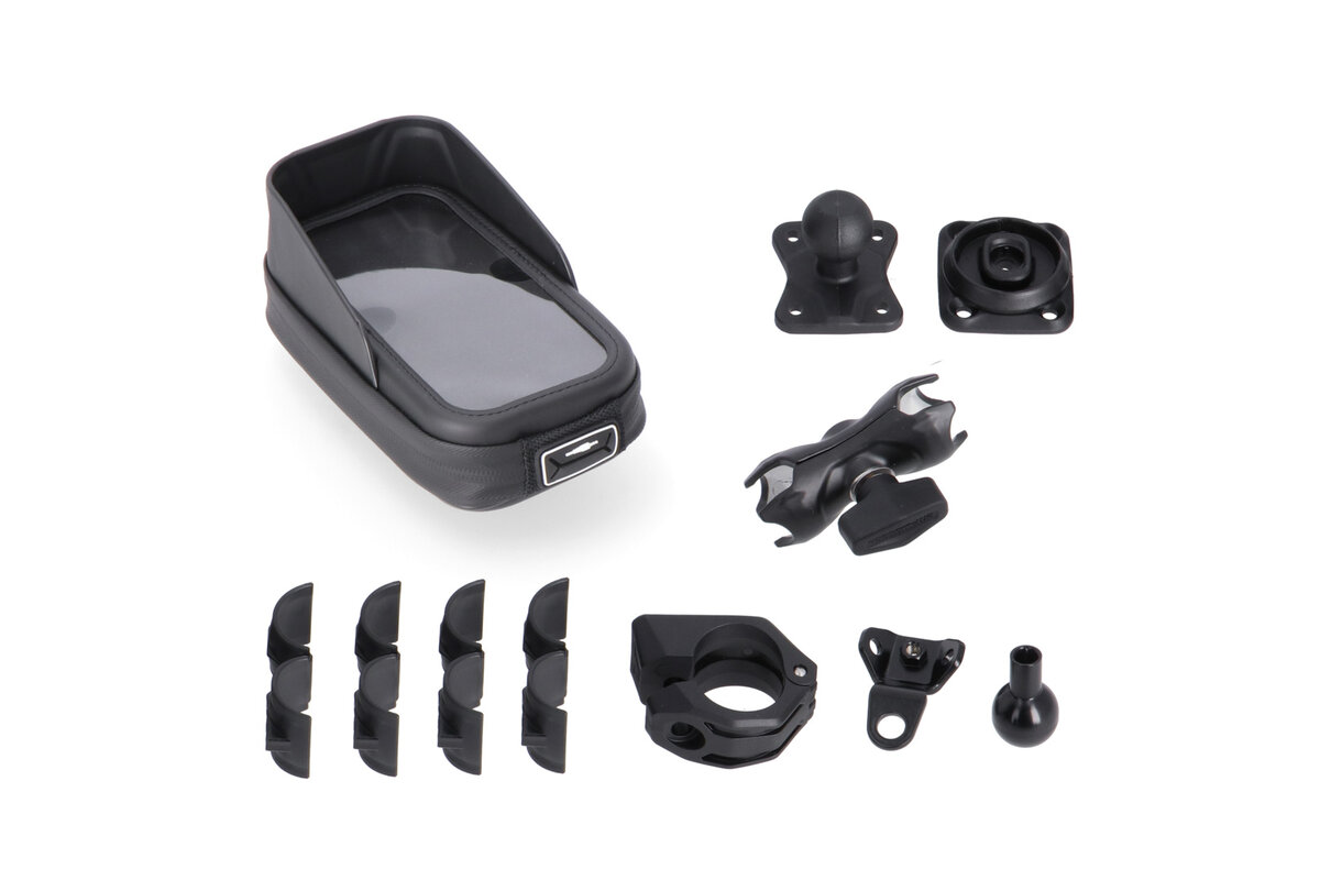 Kit di montaggio Navi T-Lock con custodia per telefono per Aprilia RSV 4 1000 RR /RF- SW Motech