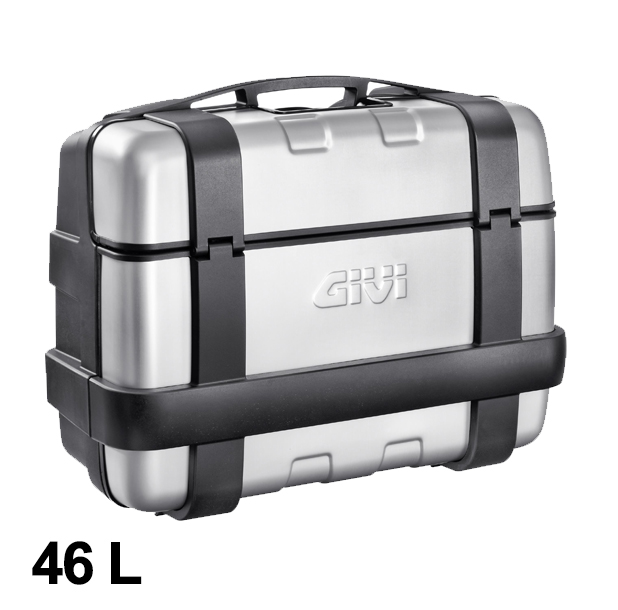 Valigia Trekker 46 litri MONOKEY con coperchio in alluminio argento Givi