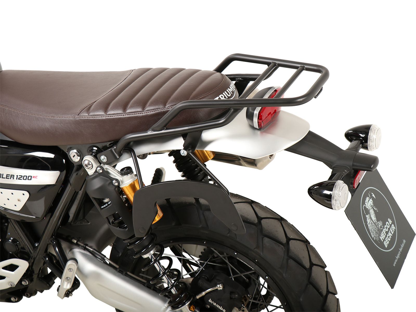Portapacchi tubolare nero per Triumph Scrambler 1200 XE (24- ) Hepco & Becker