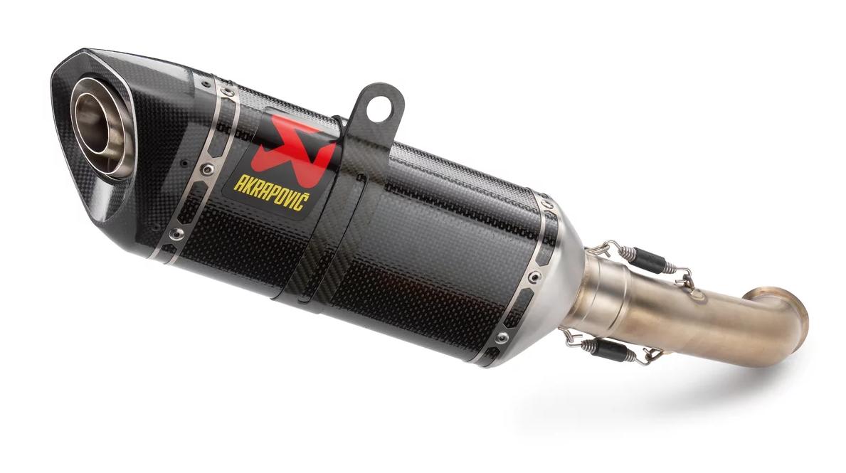 Sistema di scarico Akrapovic Slip On in carbonio per KTM