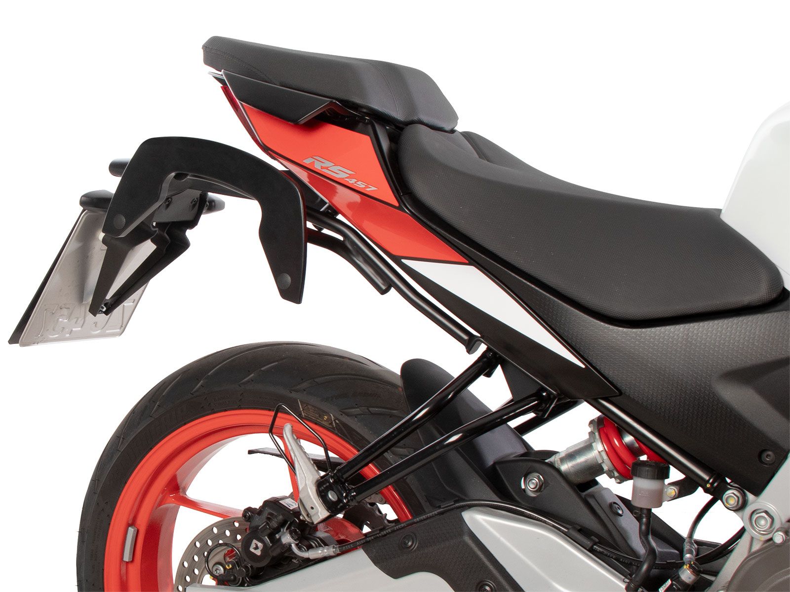 Portapacchi laterale C-Bow nero per Aprilia RS 457 (24-) Hepco & Becker