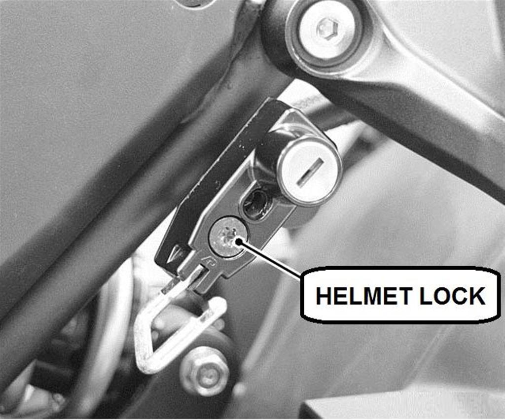 Lucchetto per casco Ninja650 2017/ Z650 2017 Genuine Kawasaki