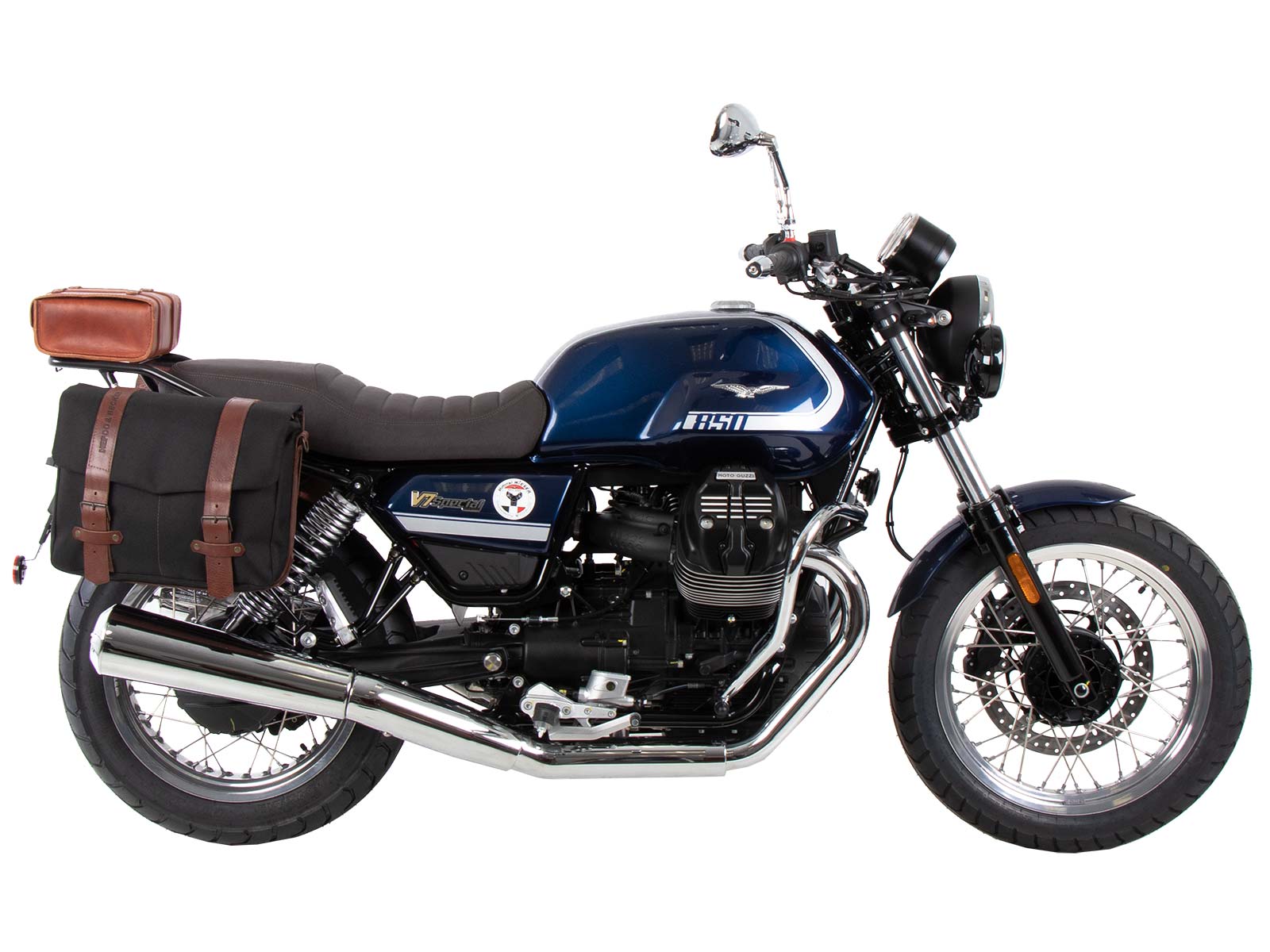 Portapacchi laterale C-Bow cromato per Moto Guzzi V7 850 Special (25- ) Hepco & Becker
