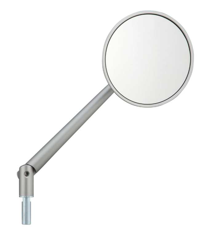 Specchio standard per Vespa, filettatura destra, argento opaco