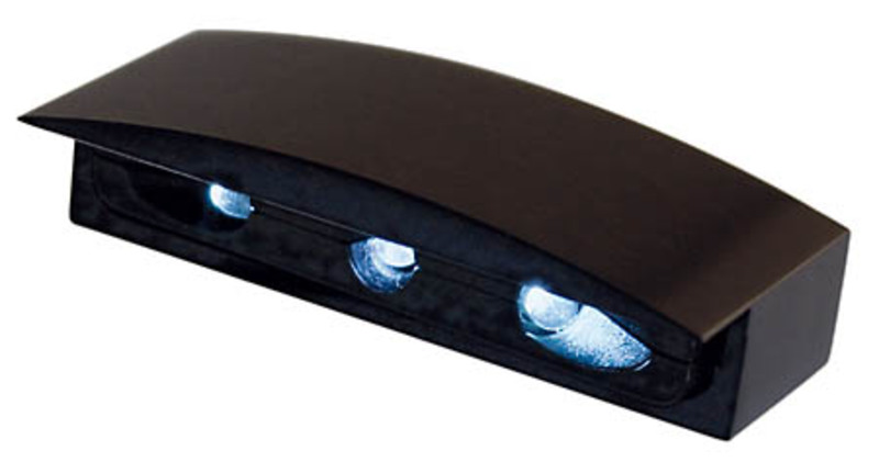 HIGHSIDER smart Micro LED Luce targa nera con alloggiamento in alluminio (1 pezzo)