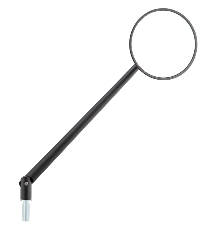 Specchio standard per Vespa, filettatura destra, nero opaco
