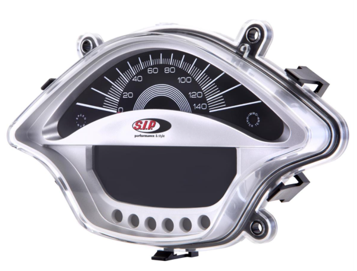 Contagiri/tachimetro per Vespa Primavera/Sprint 50-150cc 2T/4T AC, argento