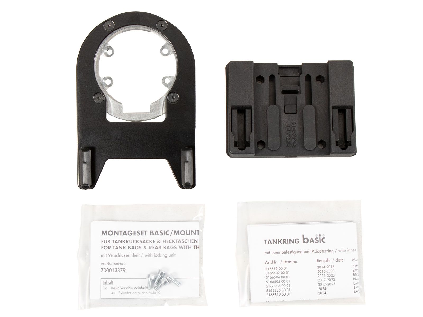 Anello serbatoio di base con blocco borsa serbatoio per BMW R nineT (14-16) Hepco & Becker