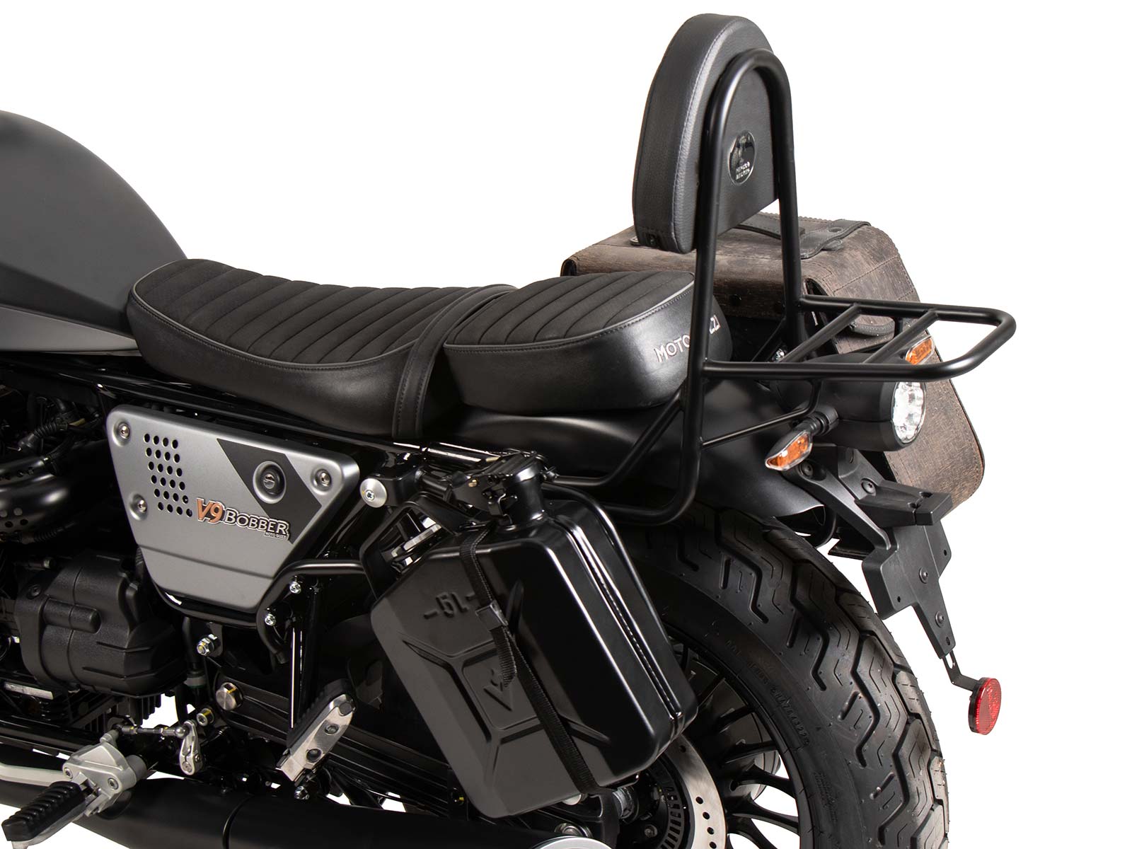 Tanica da 4 litri con supporto per ritaglio a sinistra per Moto Guzzi V9 Bobber/Special Edition (21-)