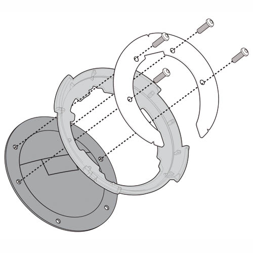 Attacco serbatoio per borse serbatoio TANKLOCK Givi